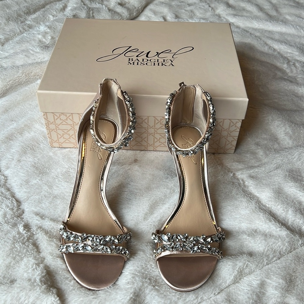 Badgley Mischka Jeweled Heel